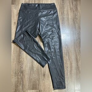 Black Faux Leather Leggings